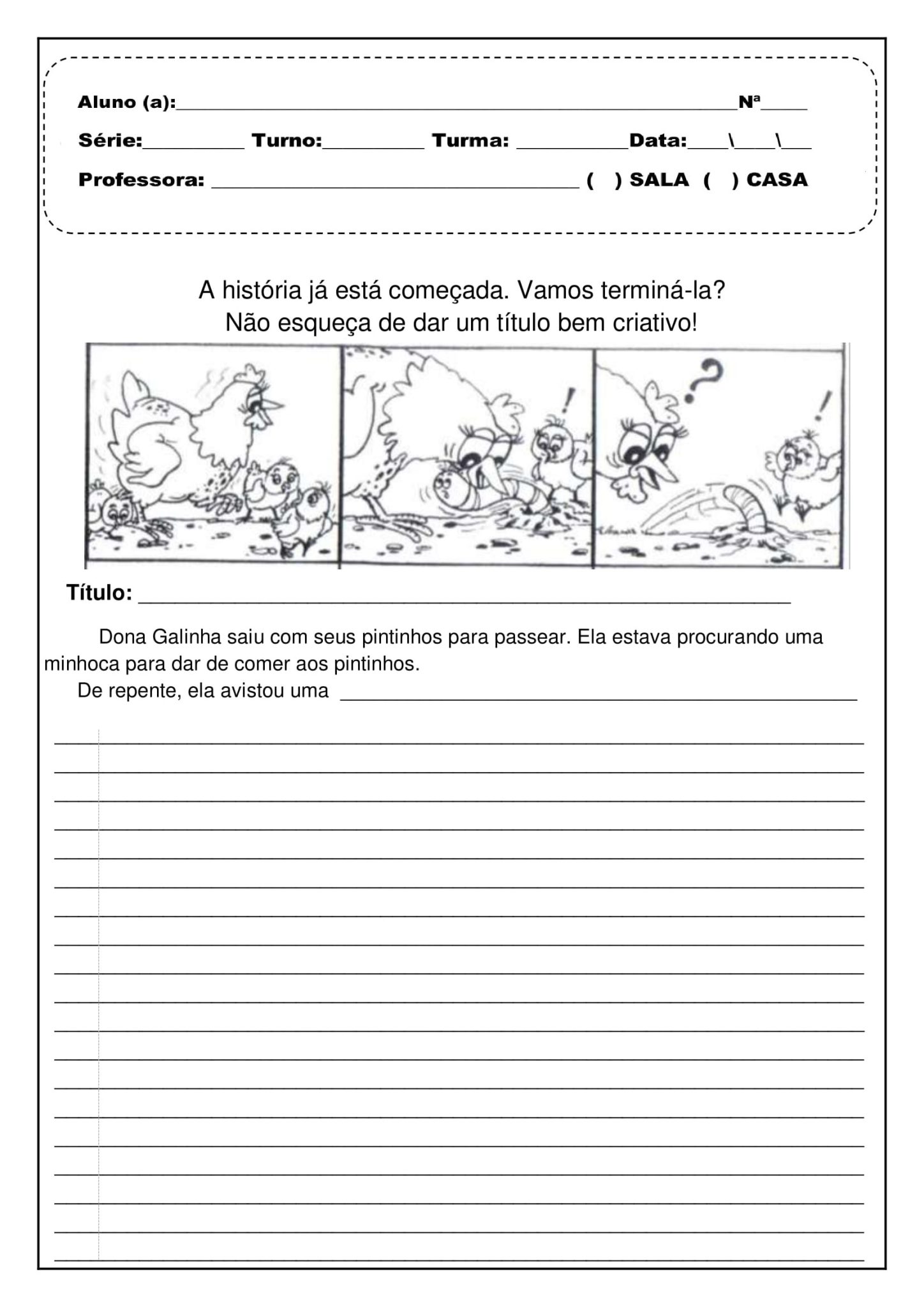 3º ano - Atividades de produção de texto - com imagens - Cuca Super ...