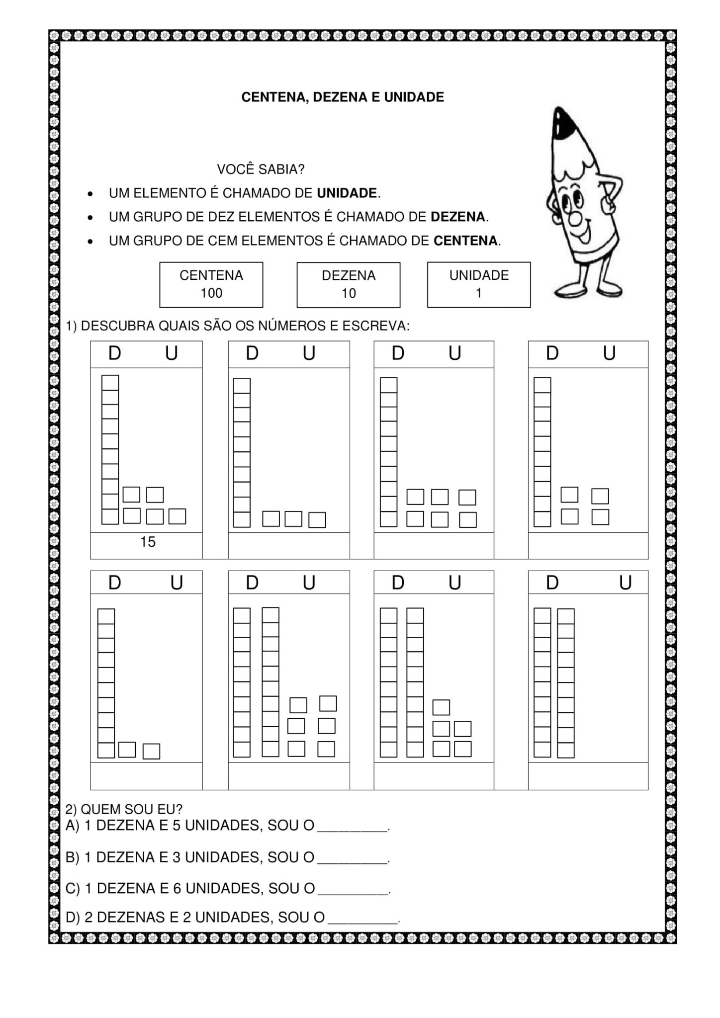 2º e 3º ano - Atividades de matemática envolvndo as 4 operações - Cuca ...